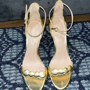 Rachel Zoe Gold Heels